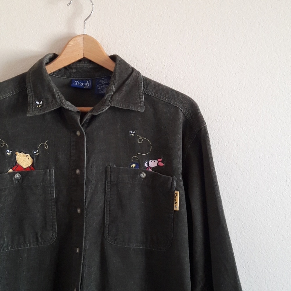 VTG Disney Winnie the Pooh Dark Green Jacket - Picture 2 of 4